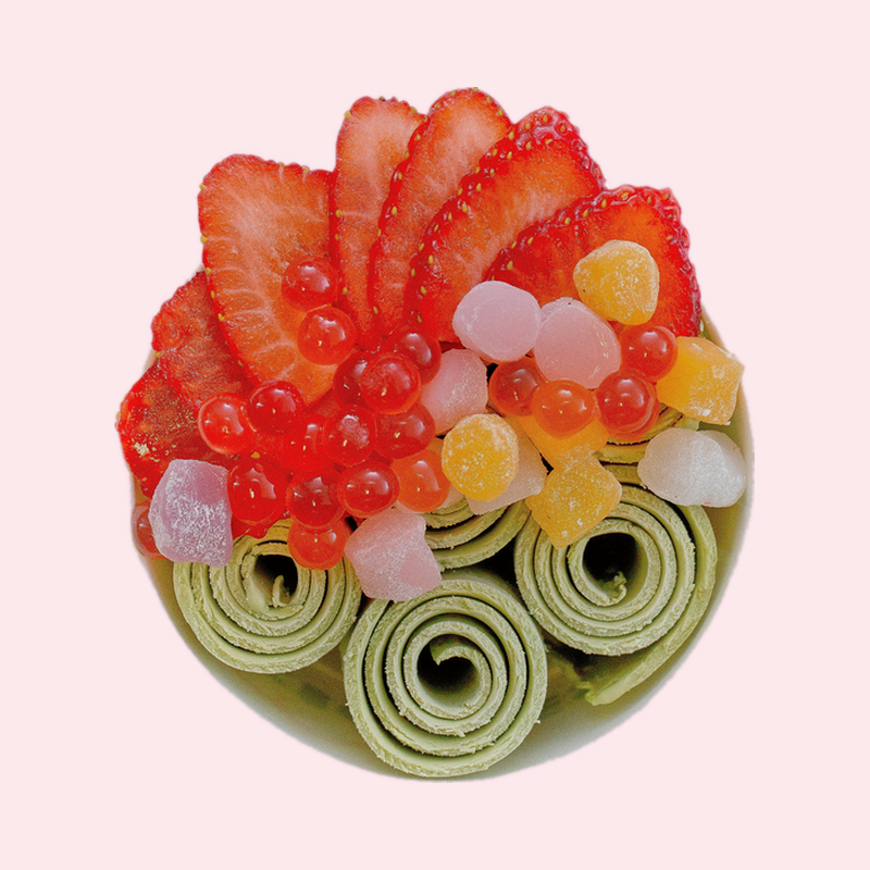 Matcha Berry rolls