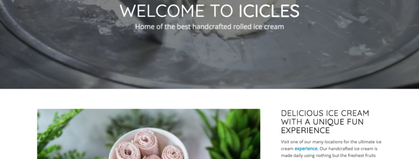 icicles website ice cream